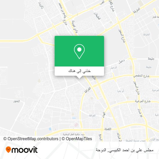خريطة مجلس علي بن احمد الكبيسي