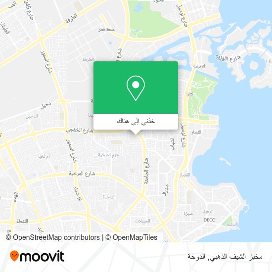 خريطة مخبز الشيف الذهبي