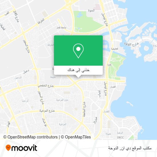 خريطة مكتب الموقع دي ان