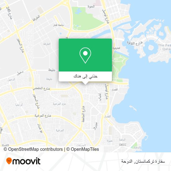 خريطة سفارة تركمانستان