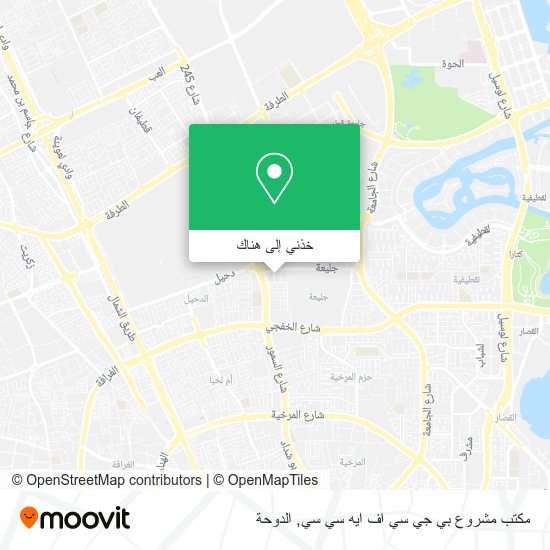 خريطة مكتب مشروع بي جي سي اف ايه سي سي