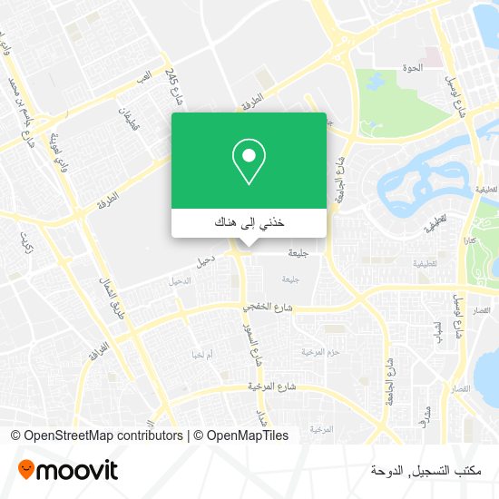 خريطة مكتب التسجيل