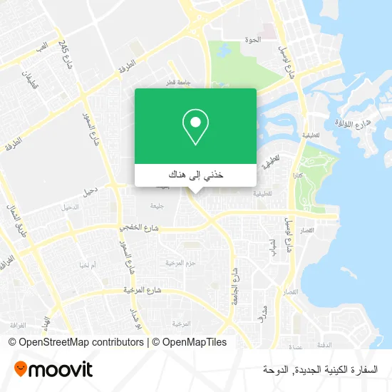 خريطة السفارة الكينية الجديدة