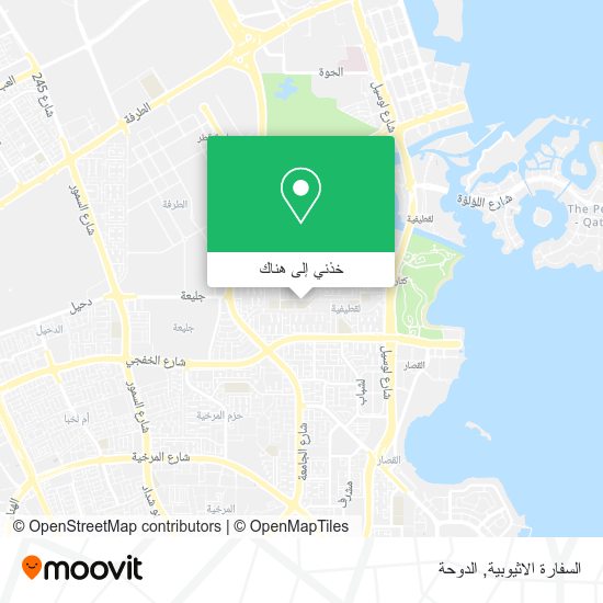 خريطة السفارة الاثيوبية