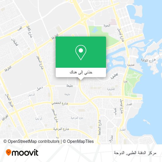 خريطة مركز الدفنة الطبي