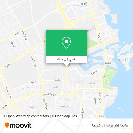 خريطة جامعة قطر بوابة 1
