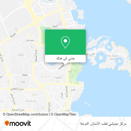 خريطة مركز ميديشي لطب الأسنان