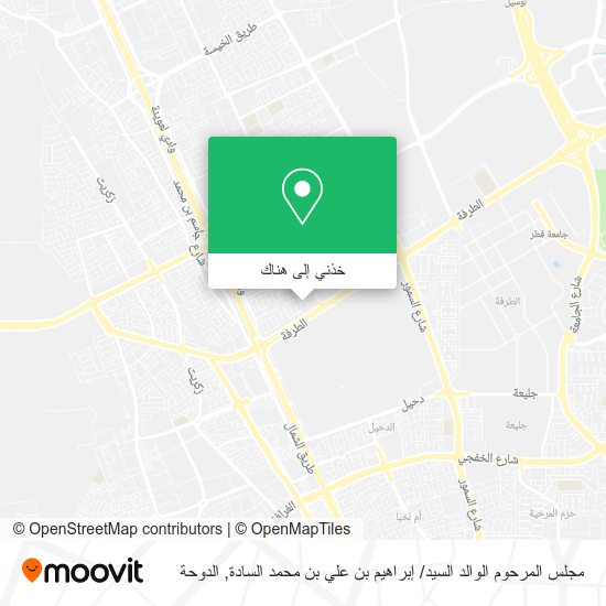 خريطة مجلس المرحوم الوالد السيد/ إبراهيم بن علي بن محمد السادة