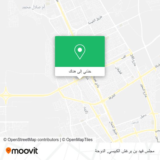 خريطة مجلس فهد بن برغش الكبيسي