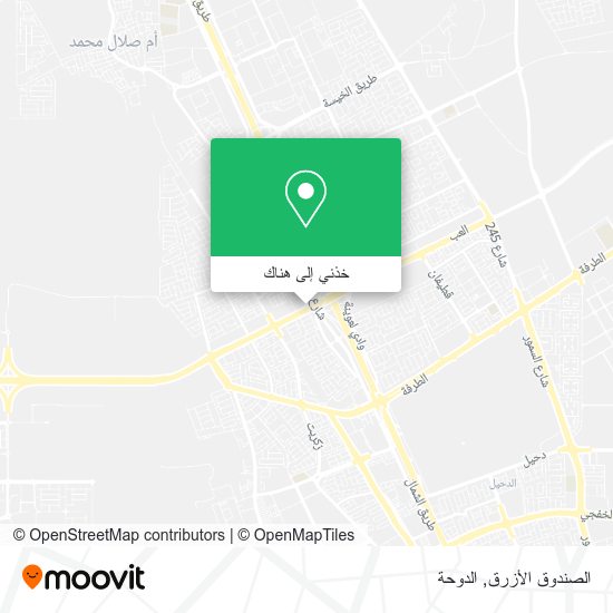 خريطة الصندوق الأزرق