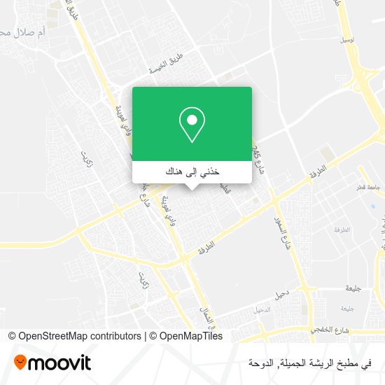 خريطة في مطبخ الريشة الجميلة