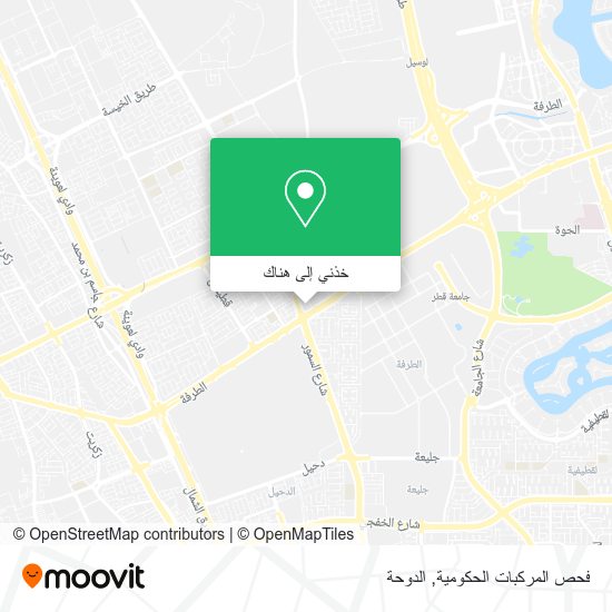 خريطة فحص المركبات الحكومية