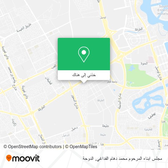 خريطة مجلس ابناء المرحوم محمد دهام الفداغي