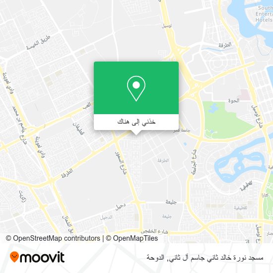 خريطة مسجد نورة خالد ثاني جاسم آل ثاني