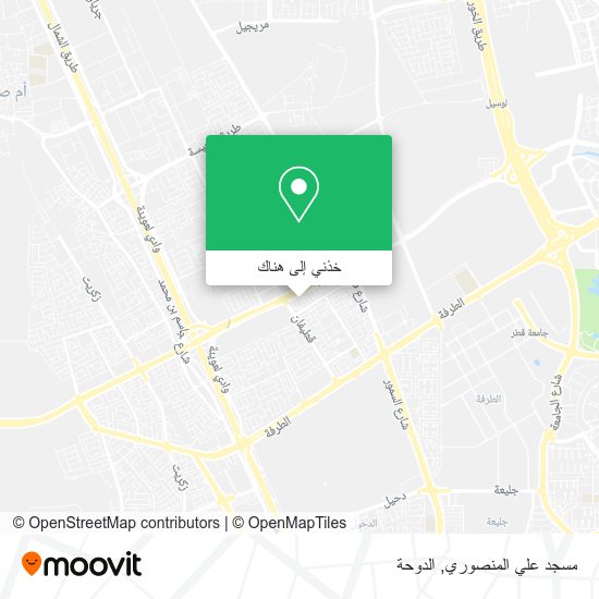 خريطة مسجد علي المنصوري
