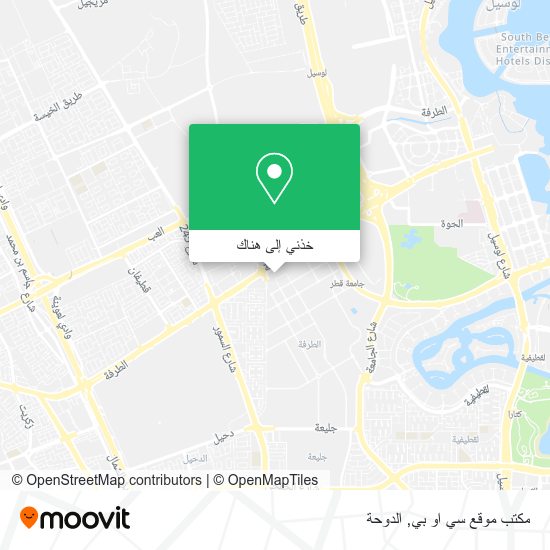 خريطة مكتب موقع سي او بي