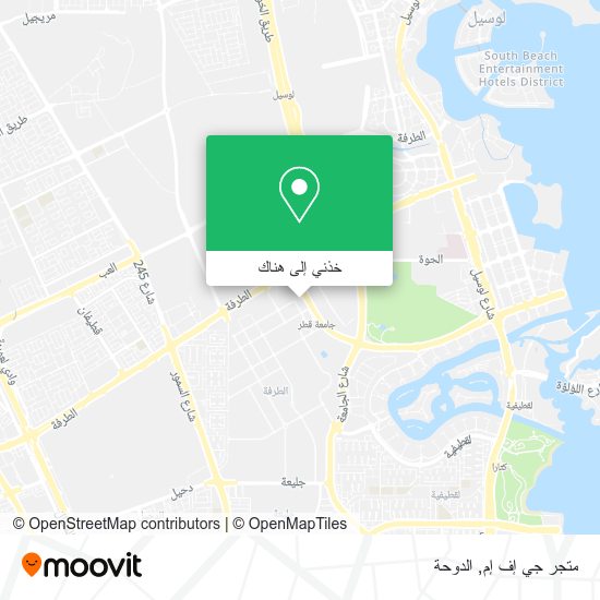خريطة متجر جي إف إم