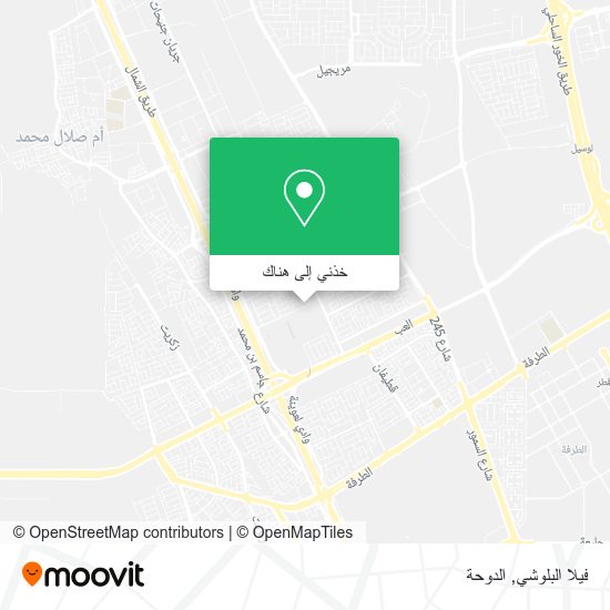 خريطة فيلا البلوشي