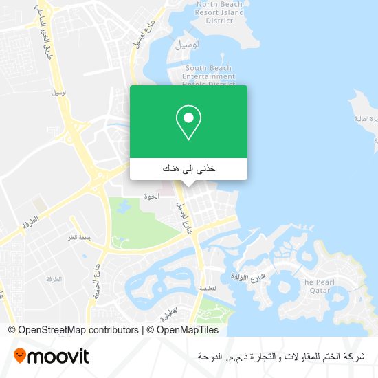 خريطة شركة الختم للمقاولات والتجارة ذ.م.م