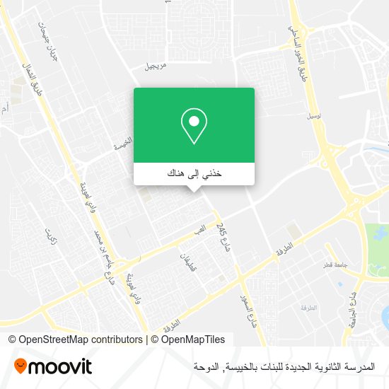 خريطة المدرسة الثانوية الجديدة للبنات بالخييسة