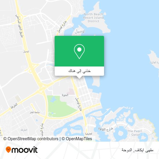 خريطة مقهى ايكاف