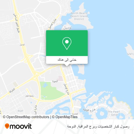 خريطة وصول كبار الشخصيات وبرج المراقبة