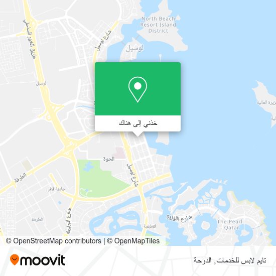 خريطة تايم لابس للخدمات