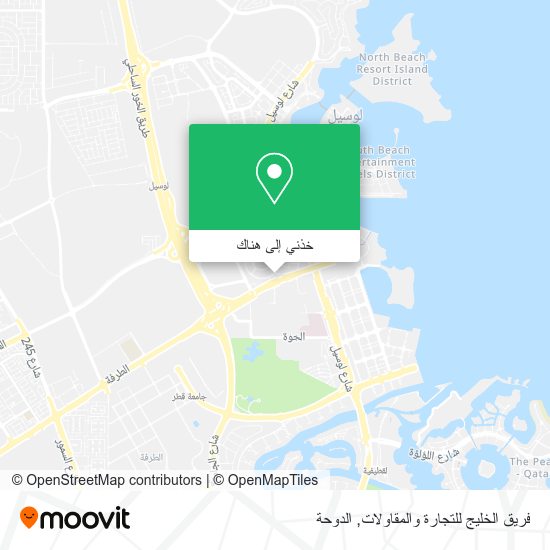 خريطة فريق الخليج للتجارة والمقاولات