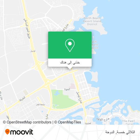 خريطة الثلاثي خمسة