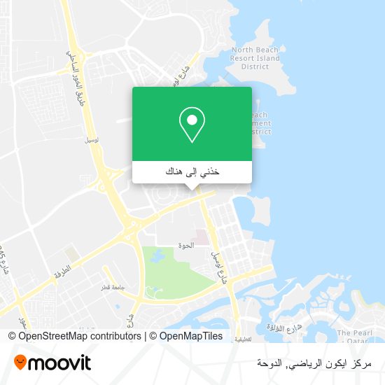 خريطة مركز ايكون الرياضي