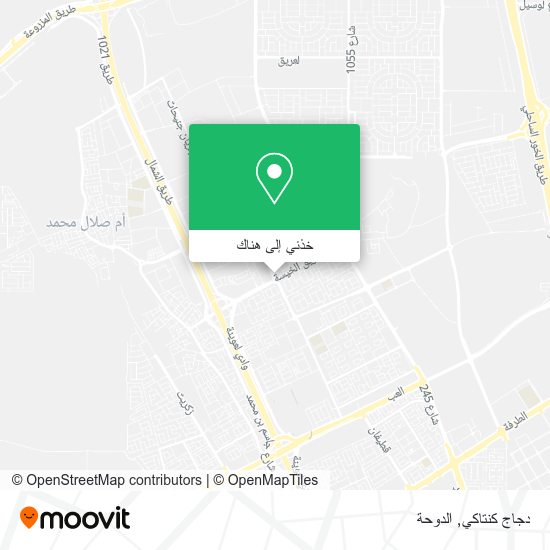 خريطة دجاج كنتاكي