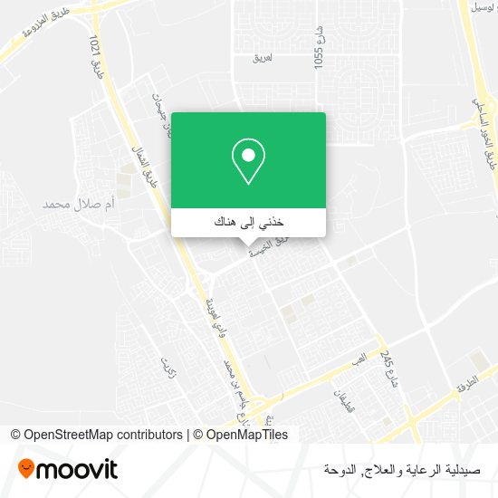 خريطة صيدلية الرعاية والعلاج