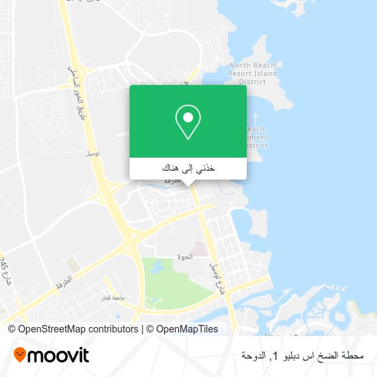 خريطة محطة الضخ اس دبليو 1
