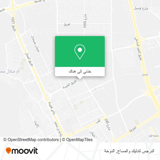 خريطة النرجس لتدليك والمساج