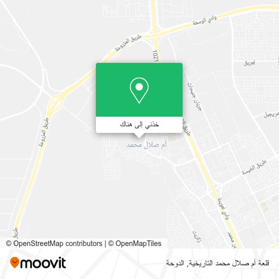 خريطة قلعة أم صلال محمد التاريخية