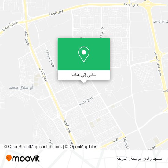 خريطة مسجد وادي الوسعة