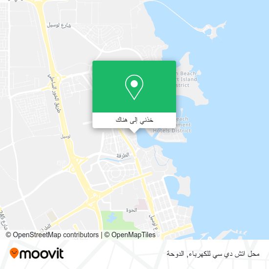 خريطة محل اتش دي سي للكهرباء