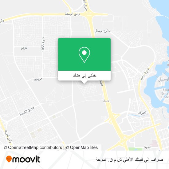 خريطة صراف آلي للبنك الأهلي ش.م.ق