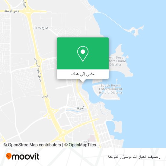 خريطة رصيف العبارات لوسيل