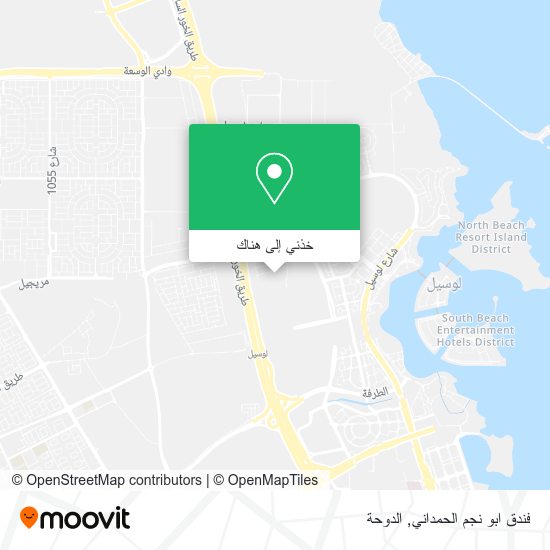 خريطة فندق ابو نجم الحمداني