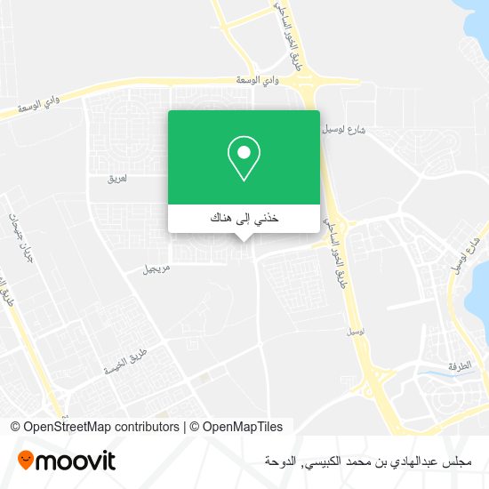 خريطة مجلس عبدالهادي بن محمد الكبيسي
