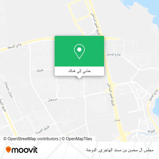 خريطة مجلس آل محسن بن مسند الهاجري