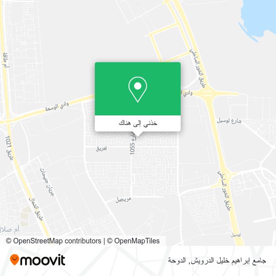 خريطة جامع إبراهيم خليل الدرويش