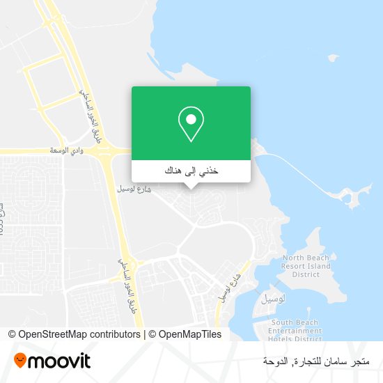 خريطة متجر سامان للتجارة