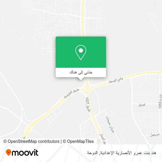 خريطة هند بنت عمرو الأنصارية الإعدادية