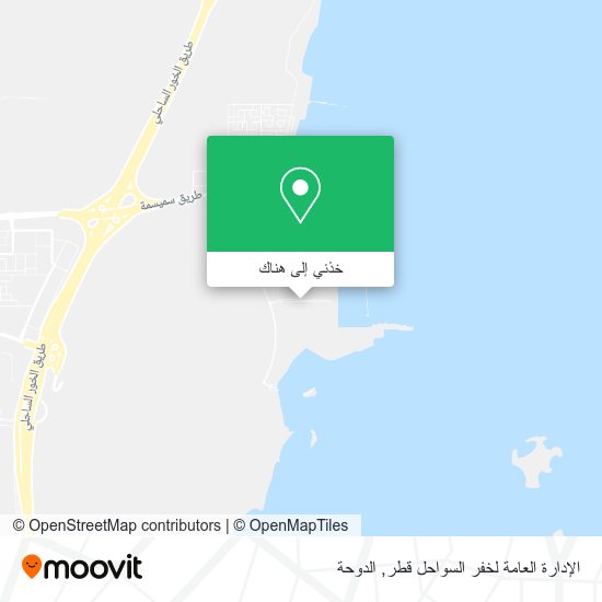 خريطة الإدارة العامة لخفر السواحل قطر