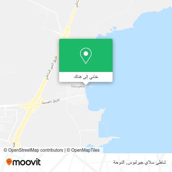 خريطة شاطئ سلاي جيرلبوس