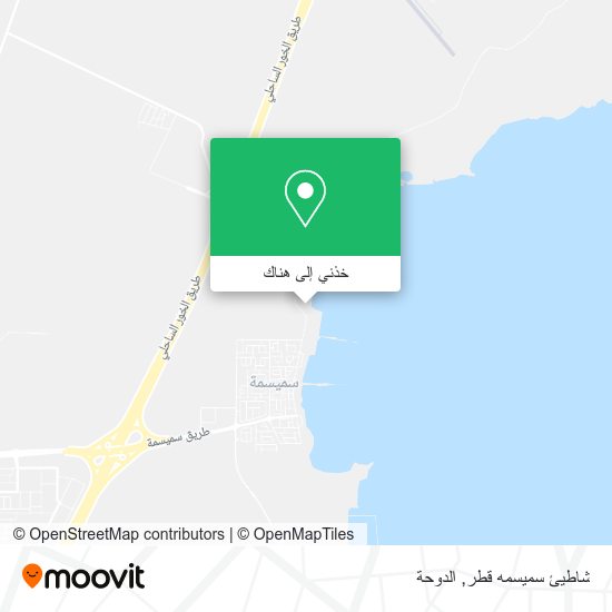 خريطة شاطيئ سميسمه قطر