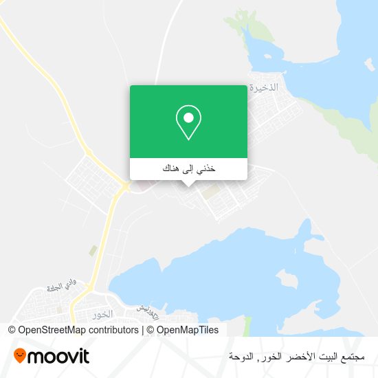 خريطة مجتمع البيت الأخضر الخور