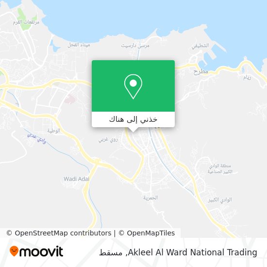 خريطة Akleel Al Ward National Trading